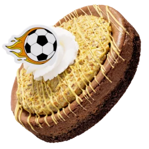 Soccer Field Dubai Style Cheesecake