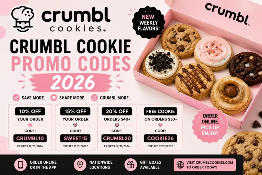 Crumbl Cookie Promo Codes June, 2026 | Discounts, Vouchers crumbl cookie promo code 2026