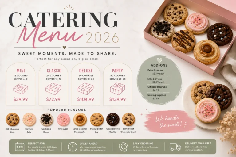 Crumbl Catering Menu 2026