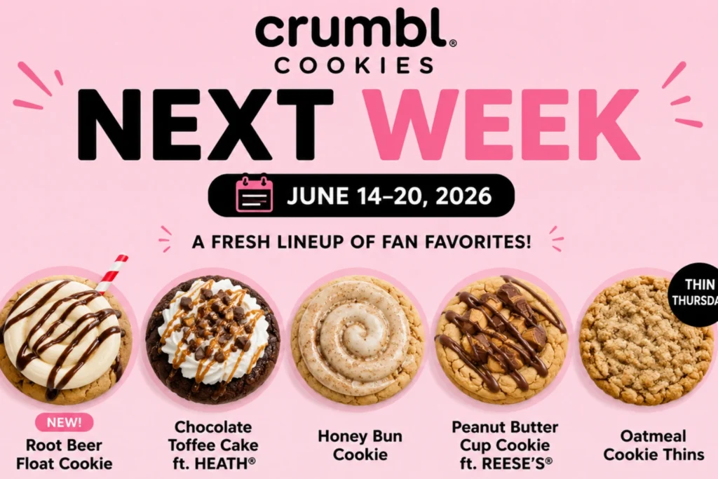 Crumbl Cookies Next Week june 2026 | Upcoming Weekly Lineup Crumbl Cookies Next Week